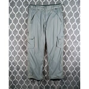 Ride‎ Snowboard Pants Men L Gray Cargo Waterproof Insulated Mountain Dry Series